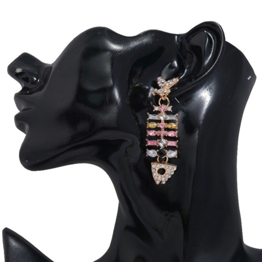 Just hanging around fish earrings